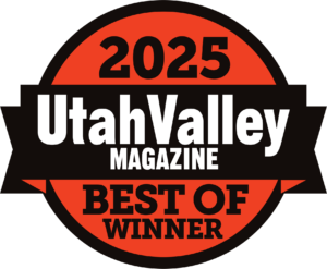 2025 Utah Valley Magazine Best Of Winner award badge